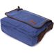 Мужская сумка через плечо для ноутбука 13" из плотного текстиля Vintage 22203 Синий 56836 фото 3