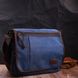 Чоловіча сумка через плече для ноутбука 13" із щільного текстилю Vintage 22203 Синій 56836 фото 7