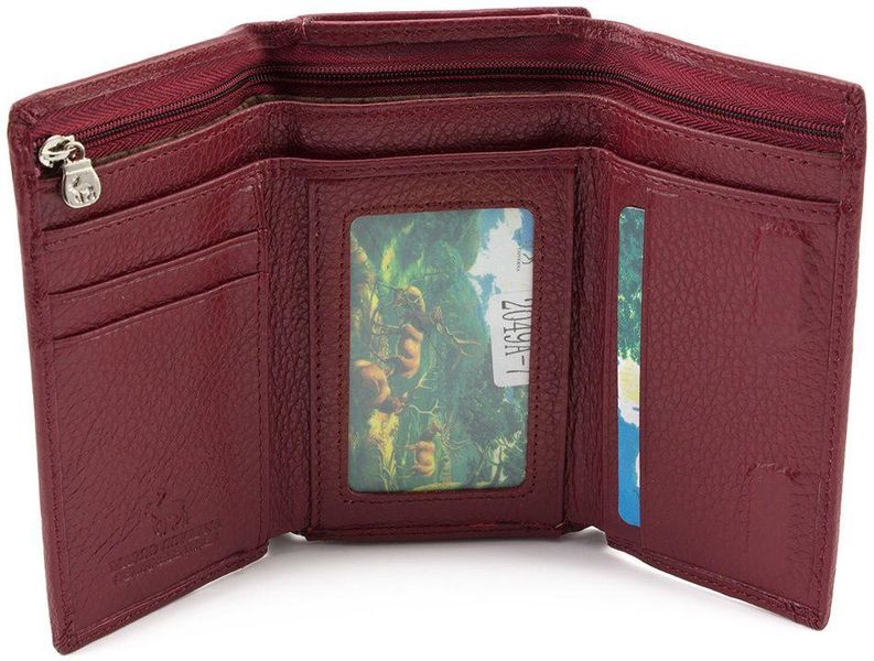Бордовий жіночий шкіряний гаманець Marco Coverna 2049A-7 2049A-7 фото