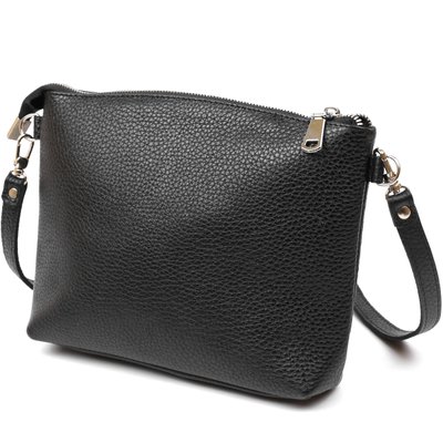 Женская сумка кросс-боди из натуральной кожи Shvigel 16341 Черный 52464 фото