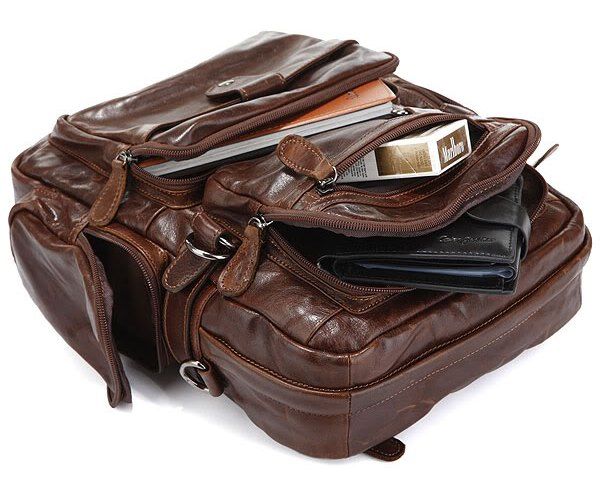 Рюкзак Vintage 14232 кожаный Коричневый 20147 фото