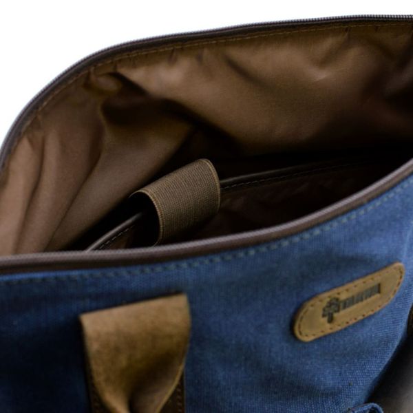 Екслюзивна сумка унісекс, через плече (канвас і шкіра) TARWA RK-1355-4lx RK-1355-4lx фото