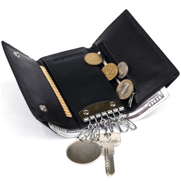 Ключниця-гаманець жіноча ST Leather 19221 Чорна 19221 фото