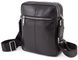 Чорна шкіряна сумка месенджер на два відділення Marco Coverna 7705-1A black 7705-1A black фото 4