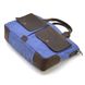 Чоловіча сумка з канвас та кінської шкіри TARWA RKc-3990-3md синій RKc-3990-3md фото 7