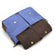Чоловіча сумка з канвас та кінської шкіри TARWA RKc-3990-3md синій RKc-3990-3md фото 8