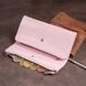 Клатч конверт с карманом для мобильного кожаный женский ST Leather 19271 Розовый 19271 фото 9