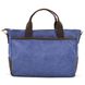 Чоловіча сумка з канвас та кінської шкіри TARWA RKc-3990-3md синій RKc-3990-3md фото 5
