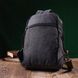 Практична сумка-рюкзак з двома відділеннями із щільного текстилю Vintage 22162 Чорний 56798 фото 8