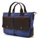 Чоловіча сумка з канвас та кінської шкіри TARWA RKc-3990-3md синій RKc-3990-3md фото 1
