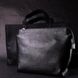 Якісна жіноча сумка з натуральної шкіри GRANDE PELLE 11655 Чорна 56462 фото 9