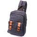 Практична сумка-рюкзак з двома відділеннями із щільного текстилю Vintage 22162 Чорний 56798 фото 1