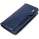 Добротне портмоне клатч із натуральної фактурної шкіри CANPELLINI 21542 Синє 21542 фото 1