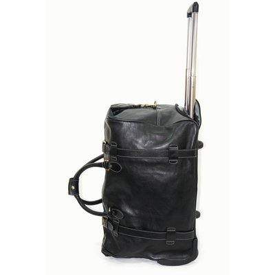 Шкіряна чорна дорожня сумка на колесах KATANA k33158-1 k33158-1 фото