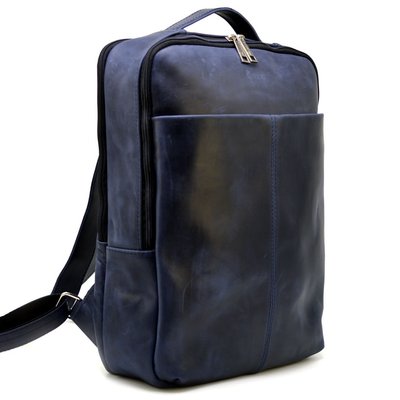 Кожаный рюкзак синий унисекс TARWA RK-7280-3md RK-7280-3md фото