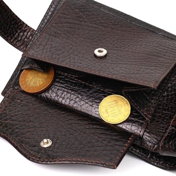 Зручний чоловічий гаманець горизонтального формату з натуральної шкіри Tony Bellucci 22016 Коричневий 22016 фото