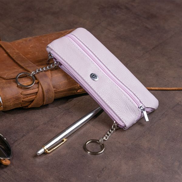 Ключниця-гаманець з кишенею унісекс ST Leather 19350 Лілова 19350 фото