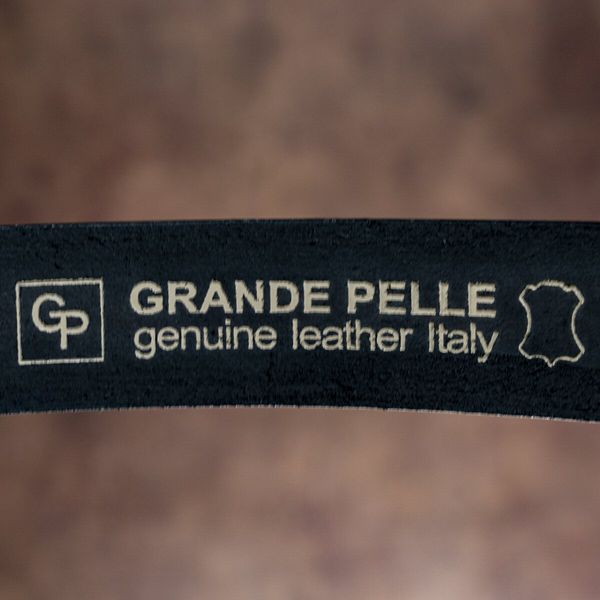 Ремень мужской GRANDE PELLE 00249 кожаный Черный 00249 фото