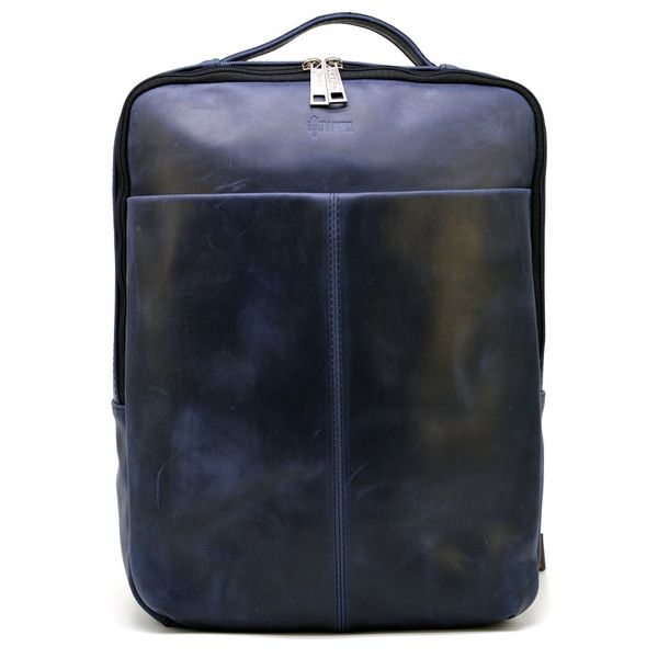 Шкіряний рюкзак синій унісекс TARWA RK-7280-3md RK-7280-3md фото