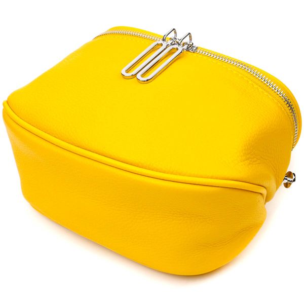 Яскрава жіноча сумка через плече з натуральної шкіри 22116 Vintage Жовта 22116 фото