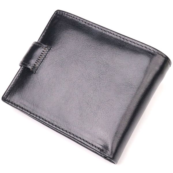 Надійний чоловічий гаманець із натуральної гладкої шкіри ST Leather 19408 Чорний 19408 фото