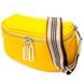 Яркая женская сумка через плечо из натуральной кожи 22116 Vintage Желтая 22116 фото 1