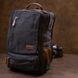 Рюкзак текстильний дорожній унісекс на два відділення Vintage 20611 Чорний 20611 фото 6