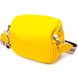 Яркая женская сумка через плечо из натуральной кожи 22116 Vintage Желтая 22116 фото 2