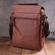 Вместительная мужская сумка из текстиля 21262 Vintage Коричневая 55146 фото 8