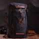 Великий рюкзак-трансформер у стилі мілітарі із щільного текстилю Vintage 22157 Чорний 56793 фото 8