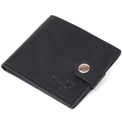 Матовое мужское винтажное портмоне Shvigel 16453 Черный 16453 фото