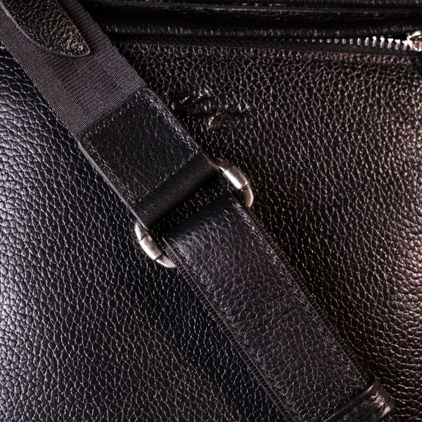 Сумка-портфель на плече KARYA 20904 шкіряна Чорний 52899 фото