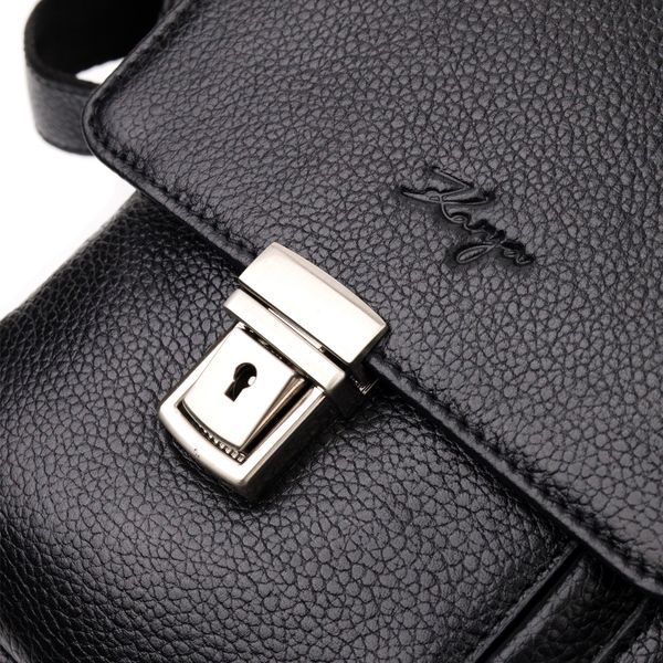 Сумка-портфель на плечо KARYA 20904 кожаная Черный 52899 фото
