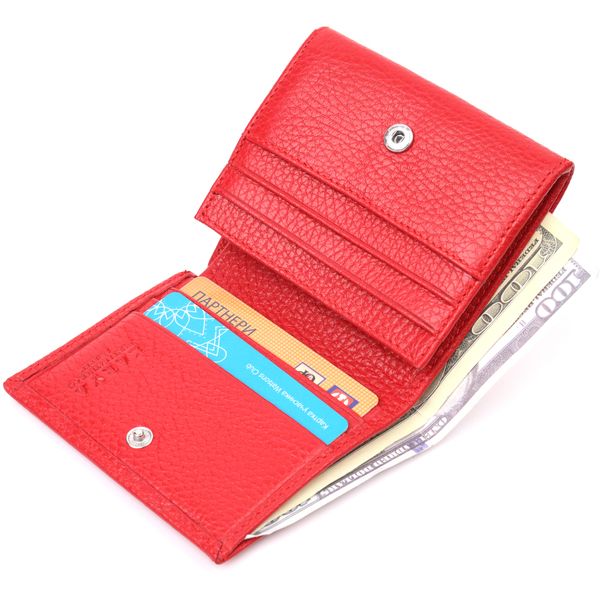 Невеликий жіночий гаманець з монетницею з натуральної шкіри KARYA 21380 Червоний 21380 фото