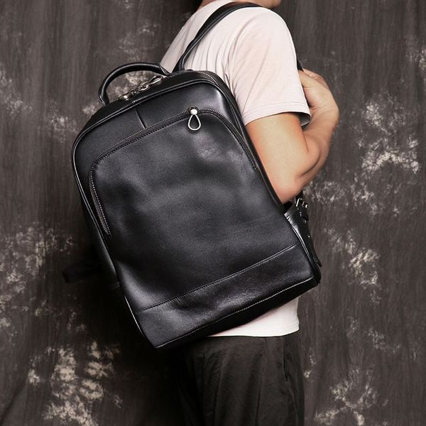 Чёрный кожаный рюкзак для мужчины BEXHILL Vt1003GA Vt1003GA фото