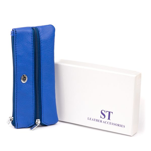 Ключниця-гаманець з кишенею унісекс ST Leather 19351 Синя 19351 фото