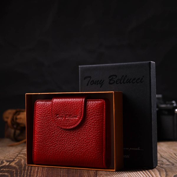 Оригінальний жіночий гаманець з натуральної шкіри Tony Bellucci 22017 Червоний 22017 фото