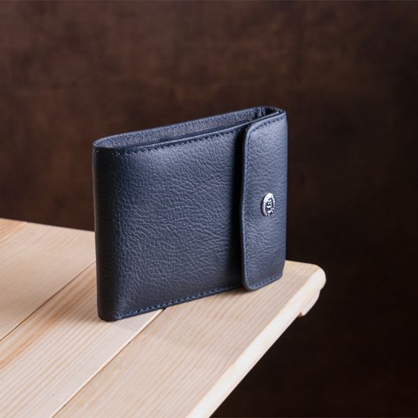 Гаманець ST Leather 18315 (ST155) шкіряний Синій 18315 фото