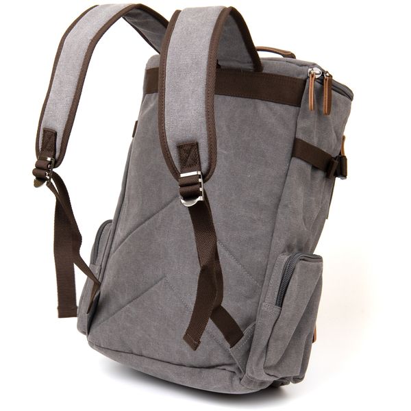 Рюкзак текстильный дорожный унисекс с ручками Vintage 20662 Серый 49037 фото