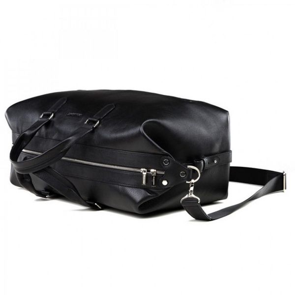 Кожаная дорожная черная вместительная сумка Newery N105GA N105GA фото