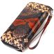 Оригінальний гаманець для жінок з натуральної фактурної шкіри з тисненням під змію CANPELLINI 21722 Різнокольоровий 21722 фото 2