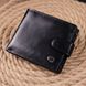 Чоловічий гаманець з натуральної гладкої шкіри у два додавання ST Leather 19409 Чорний 19409 фото 7