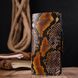 Незвичайне жіноче портмоне з натуральної фактурної шкіри під змію KARYA 21004 Різнокольоровий 21004 фото 7