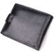 Чоловічий гаманець з натуральної гладкої шкіри у два додавання ST Leather 19409 Чорний 19409 фото 2