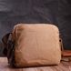 Містка чоловіча сумка месенджер із щільного текстилю Vintage 22205 Коричневий 56838 фото 10