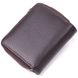 Практичний жіночий гаманець із монетницею на блискавці з натуральної шкіри KARYA 21412 Коричневий 21412 фото 2