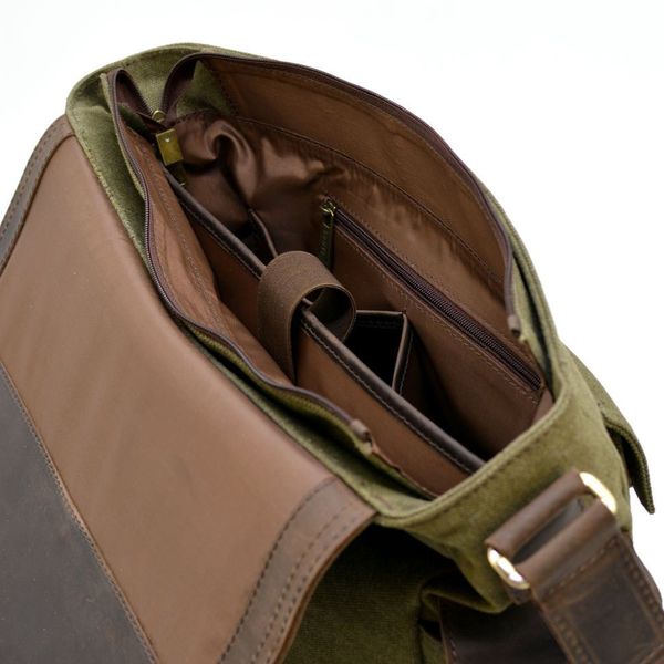 Мужская сумка через плечо парусина и кожа RH-6690-4lx бренда Tarwa RH-6690-4lx фото