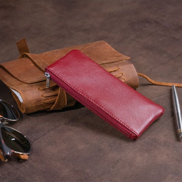 Ключница-кошелек с кармашком женская ST Leather 19352 Бордовая 19352 фото