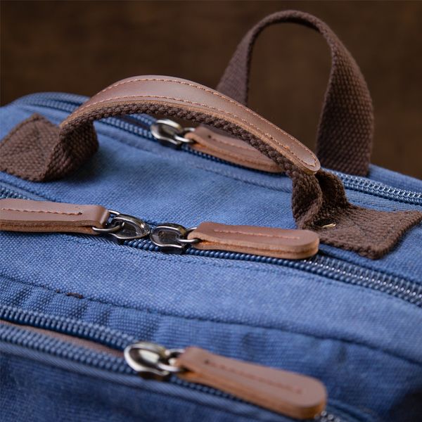 Рюкзак текстильный дорожный унисекс на два отделения Vintage 20613 Синий 48988 фото