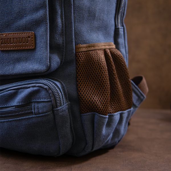 Рюкзак текстильный дорожный унисекс на два отделения Vintage 20613 Синий 48988 фото